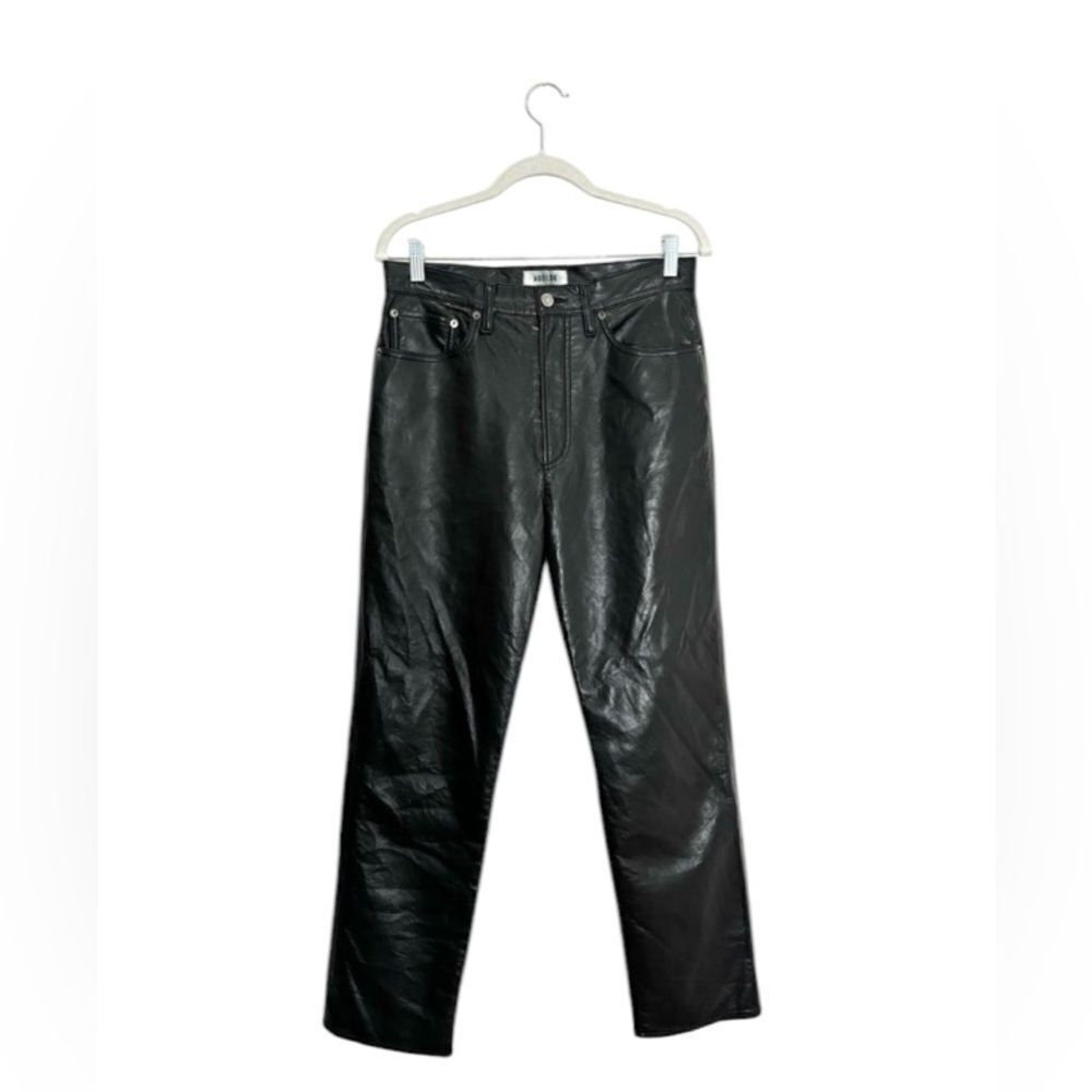 Agolde Black Straight Leg Pants - Picture 11 of 13